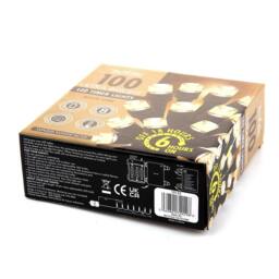 Voltico 100 LED Battery Operated Timer Lights Black Wire in Warm White - Size: 10m - thumbnail 5