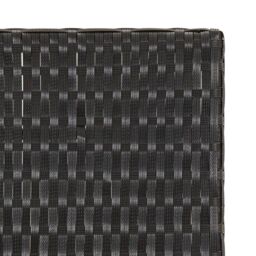 Berkfield Home Folding Table Black 45x35x32 cm Poly Rattan - Size: 45 x 35 x 32 cm - thumbnail 6