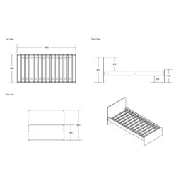 Flair Wizard L Shaped Bunk Bed in White - Size: Single - thumbnail 6