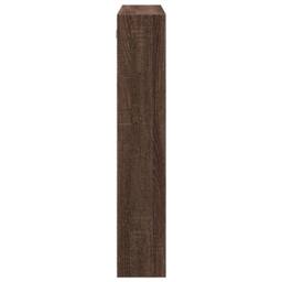 Berkfield Home Wall Cabinet Brown Oak 80x15x80 cm Engineered Wood - Size: 80 x 15 x 80 cm - thumbnail 5