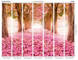 Origin Murals Blossom Trees Wall Mural in Rose - Size: W350 cm x H280 cm - thumbnail 6