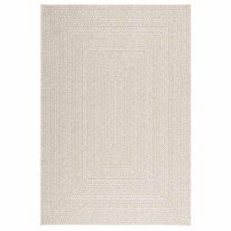 Berkfield Home Rug ZIZUR Cream 140x200 cm Jute Look Indoor & Outdoor - Size: Medium - thumbnail 3