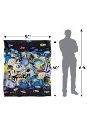 JQ Licensing Royce Mcclure Night Dive Tropical Fish Silky Touch Super Soft Throw Blanket 152 X 127 cm in White - thumbnail 5