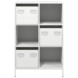 Berkfield Home Highboard White 68x39x103.5 cm Steel - thumbnail 5