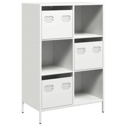 Berkfield Home Highboard White 68x39x103.5 cm Steel - thumbnail 2