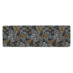 Benjamin Tate Design Flower Print Runner Rug in Natural - Size: 67 cm x 230 cm - thumbnail 1