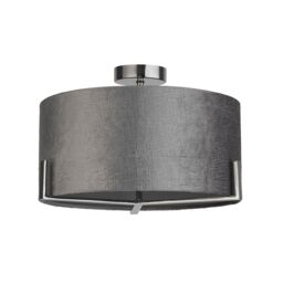 Lighting Collection Aligator Ceiling Fitting Ceiling Light in Silver - thumbnail 3