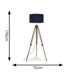 ValueLights Clipper Brown Floor Lamp - thumbnail 5