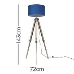 ValueLights Clipper Brown Floor Lamp - thumbnail 6