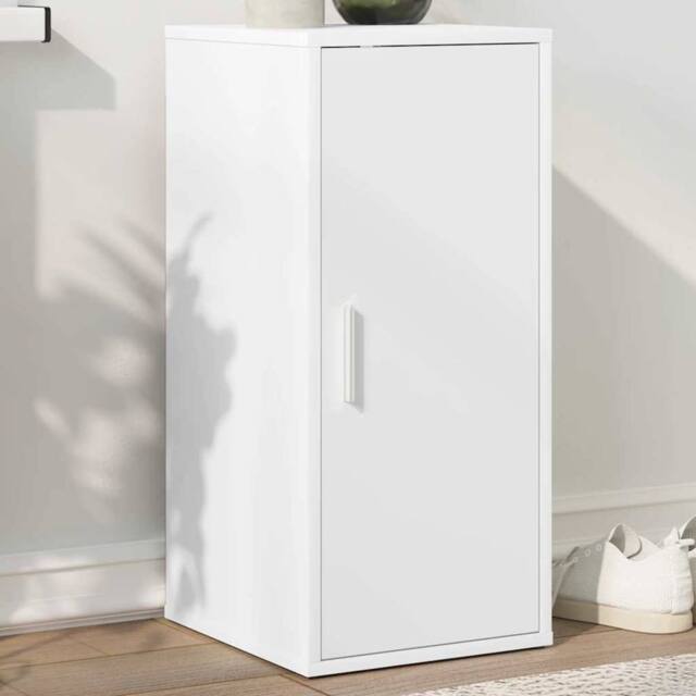 Berkfield Home Shoe Cabinet White 32x35x70 cm Engineered Wood - Size: 32 x 35 x 70 cm - image 1