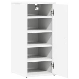 Berkfield Home Shoe Cabinet White 32x35x70 cm Engineered Wood - Size: 32 x 35 x 70 cm - thumbnail 5