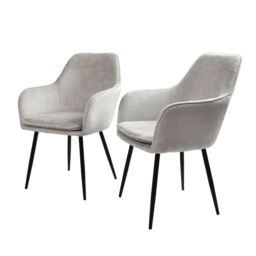 Home Garden Direct Muse - Accent Chair in Woven Yarn Fabric Upholstery in Grey - thumbnail 8
