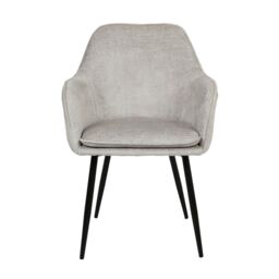 Home Garden Direct Muse - Accent Chair in Woven Yarn Fabric Upholstery in Grey - thumbnail 9