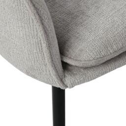 Home Garden Direct Muse - Accent Chair in Woven Yarn Fabric Upholstery in Grey - thumbnail 6