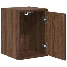 Berkfield Home Garage Wall Cabinets 2 pcs Brown Oak Engineered Wood - thumbnail 5