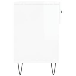 Berkfield Home Shoe Bench High Gloss White 102x35x55 cm Engineered Wood - Size: 102 x 35 x 55 cm - thumbnail 7