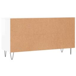 Berkfield Home Shoe Bench High Gloss White 102x35x55 cm Engineered Wood - Size: 102 x 35 x 55 cm - thumbnail 8