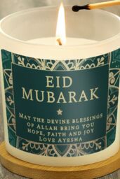 Personalised Memento Company Personalised Eid & Ramadan Scented Jar Candle in Off-White - thumbnail 3