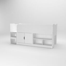 Kidsaw Mid Sleeper in White - Size: Single - thumbnail 4