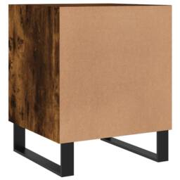 Berkfield Home Modern Bedside Cabinets 2 pcs Smoked Oak 40x40x50 cm Engineered Wood in Brown - Size: 40 x 40 x 50 cm - thumbnail 9