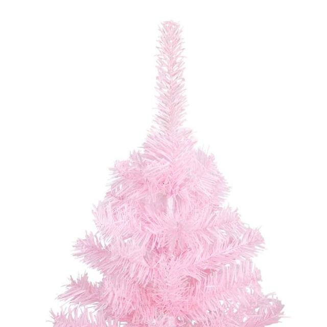 Berkfield Home Beautiful Artificial Pre-lit Christmas Tree with Ball Set Pink 15 - image 1