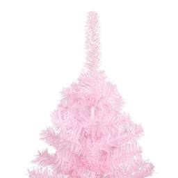 Berkfield Home Beautiful Artificial Pre-lit Christmas Tree with Ball Set Pink 15
