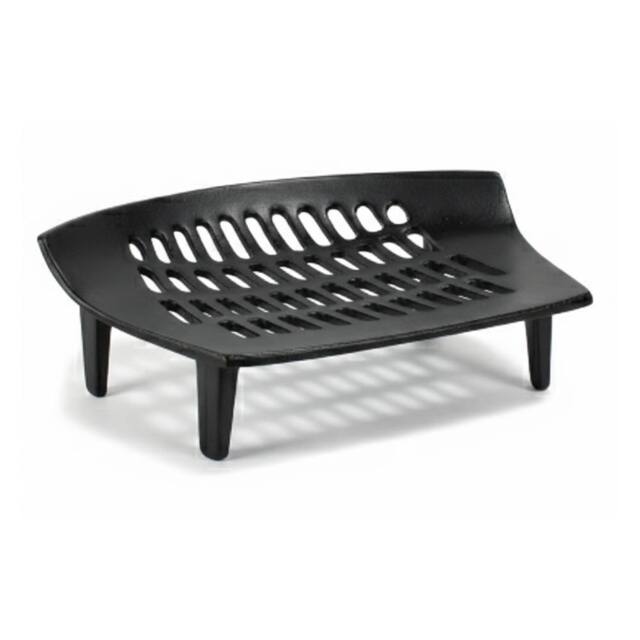 Almineez 16 Inch Cast Iron Fireplace Grate Solid Fuel Coal Log Grate in Black - Size: Large - image 1