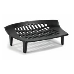 Almineez 16 Inch Cast Iron Fireplace Grate Solid Fuel Coal Log Grate in Black - Size: Large