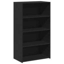 Berkfield Home Highboard Black 70x41x124 cm Engineered Wood - Size: 70 x 41 x 124 cm - thumbnail 3