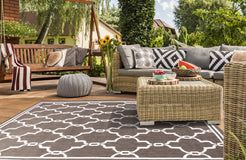 Rugstyle Summer Breeze Outdoor Rug in Grey - Size: 100 cm x 150 cm - image 1