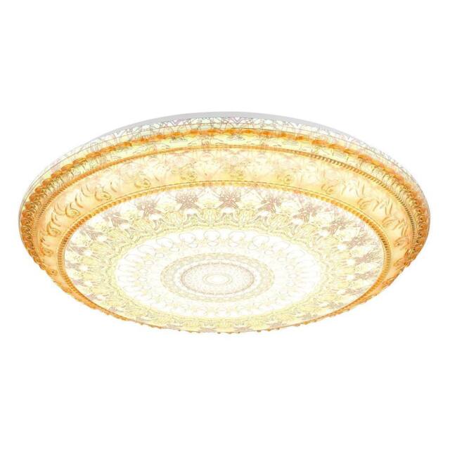 Netlighting Lazaro Integrated LED Semi Flush Ceiling Light Amber LED 27006000K in Orange - image 1