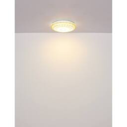 Netlighting Lazaro Integrated LED Semi Flush Ceiling Light Amber LED 27006000K in Orange - thumbnail 6