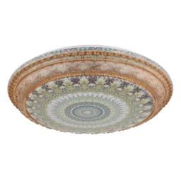 Netlighting Lazaro Integrated LED Semi Flush Ceiling Light Amber LED 27006000K in Orange - thumbnail 2
