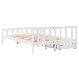 Berkfield Home Bed Frame without Mattress White 160x200 cm Solid Wood Pine - thumbnail 6
