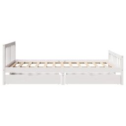Berkfield Home Bed Frame without Mattress White 160x200 cm Solid Wood Pine - thumbnail 5
