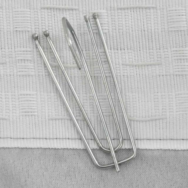 Berkfield Home Linen-Look Blackout Curtains with Hooks 2 pcs Grey 140x175 cm - image 1
