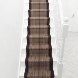 runrug Stair Runner Carpet - Durable, Non-Slip, 5.4mm - 'Carnaby' in Brown - Size: 66 cm x 660 cm - thumbnail 6