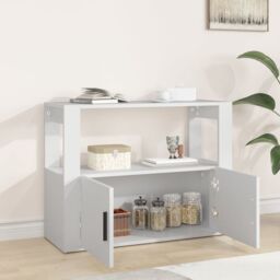 Berkfield Home Sideboard White 80x30x60 cm Engineered Wood - Size: 80 x 30 x 60 cm - thumbnail 3