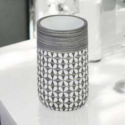 Showerdrape Ravello Bathroom Accessory Set - Soap Dispenser & Tumbler in Grey - thumbnail 3