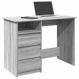 Berkfield Home Desk Grey Sonoma 102x50x75 cm Engineered Wood - Size: 102 x 50 x 75 cm - thumbnail 1