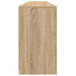 Berkfield Home Sideboard with LED Lights Sonoma Oak 202x37x67 cm in Natural - Size: 202 x 37 x 67 cm - thumbnail 8