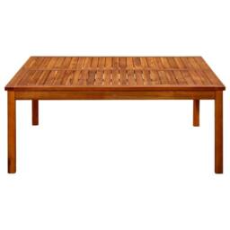 Berkfield Home Decorative Garden Coffee Table 110x110x45 cm Solid Acacia Wood in Brown - Size: 110 x 110 x 45 cm - thumbnail 1