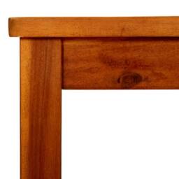 Berkfield Home Decorative Garden Coffee Table 110x110x45 cm Solid Acacia Wood in Brown - Size: 110 x 110 x 45 cm - thumbnail 6