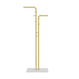 KORVIXA Freestanding Entry Clothes Bags Stand in Gold - Size: 900mm - thumbnail 1