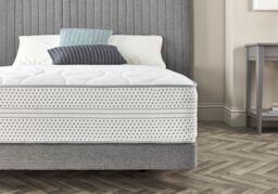 Somnior 28CM Deep Medium Firm Memory Foam Pocket Sprung Mattress, 7 Zone Comfort & Support Alovera Mattress in White - Size: Double - thumbnail 4