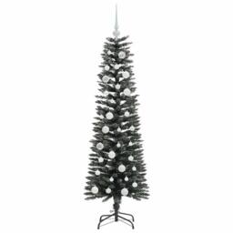 Berkfield Home Elegant Artificial Christmas Tree with 150 LEDs Green 43 x 43 x 150 cm - thumbnail 4