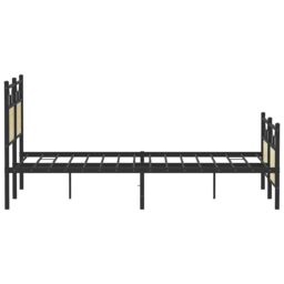 Berkfield Home Bed Frame without Mattress Sonoma Oak 140x200 cm Engineered Wood in Brown - thumbnail 7