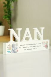 Personalised Memento Company Women's Personalised Me To You Wooden Nan Ornament in White - thumbnail 4