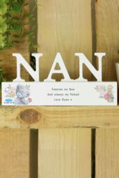 Personalised Memento Company Women's Personalised Me To You Wooden Nan Ornament in White - thumbnail 3