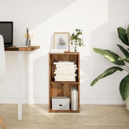 Berkfield Home Bookcase Old Wood 40x30x77 cm Engineered Wood in Brown - Size: 40 x 30 x 77 cm - thumbnail 3